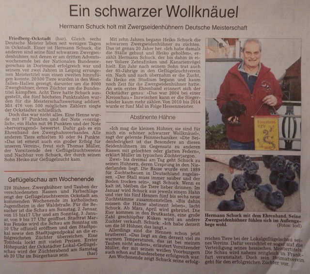 Zeitungsartikel GZV Ockstadt